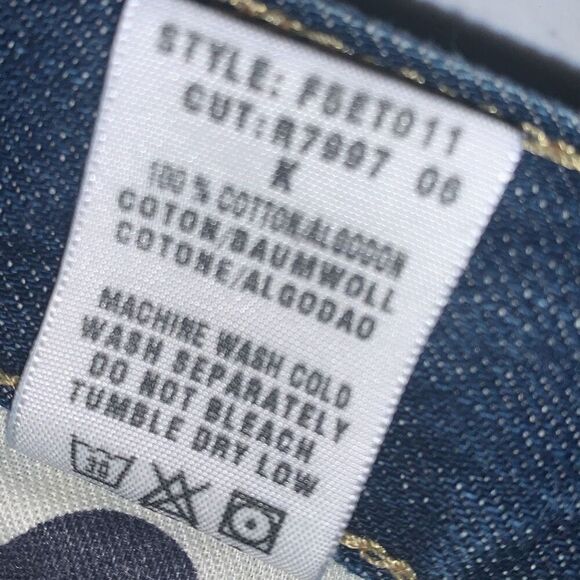 Vintage Y2K Lucky Brand Rosey Raw Hem Asymmetrical Denim Skirt Size 10 - Picture 11 of 12